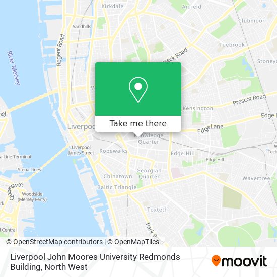 Liverpool John Moores University Redmonds Building map