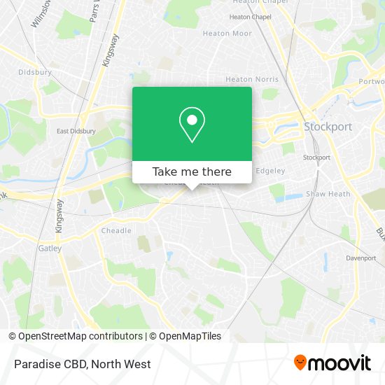 Paradise CBD map