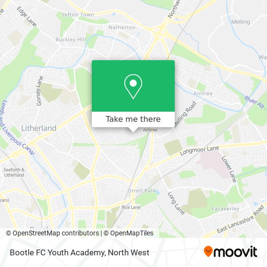Bootle FC Youth Academy map