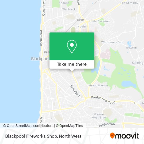 Blackpool Fireworks Shop map