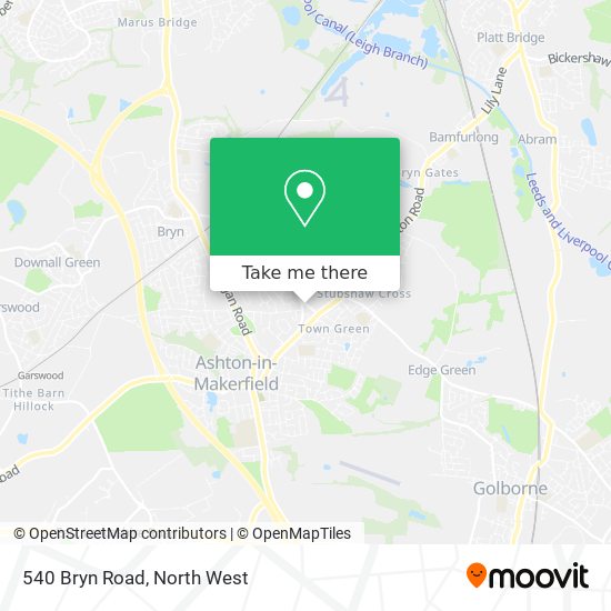 540 Bryn Road map