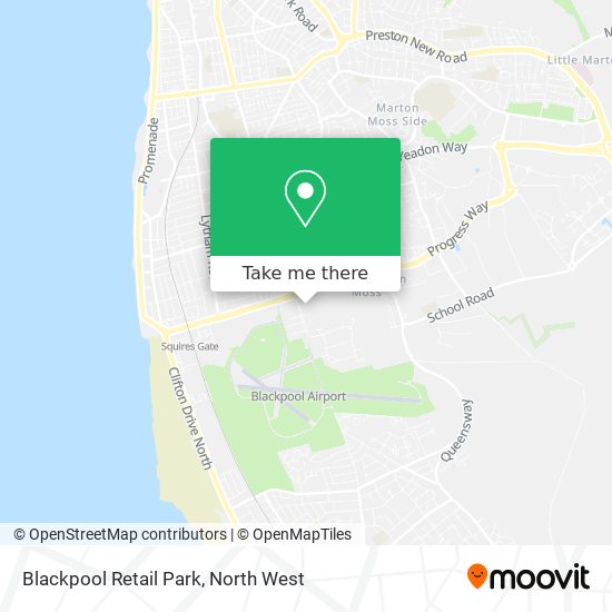 Blackpool Retail Park map