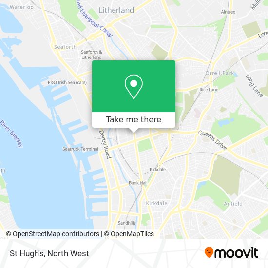 St Hugh's map