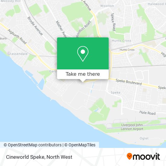 Cineworld Speke map
