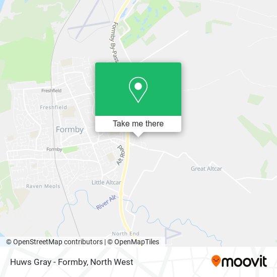 Huws Gray - Formby map