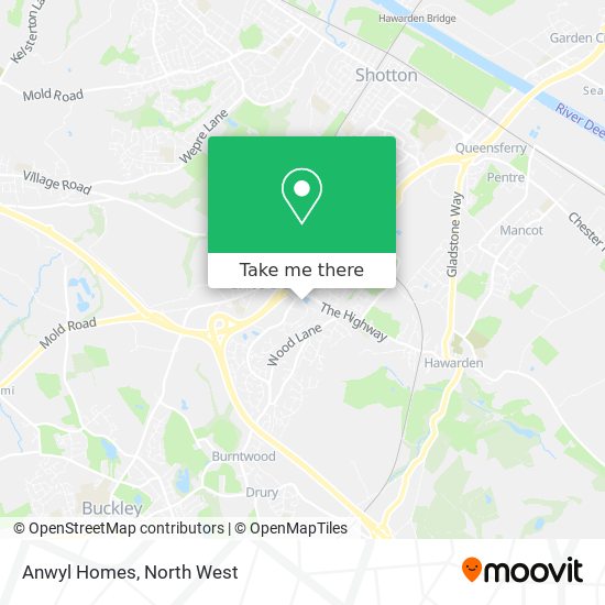 Anwyl Homes map