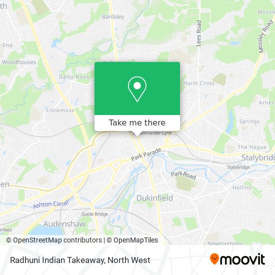 Radhuni Indian Takeaway map