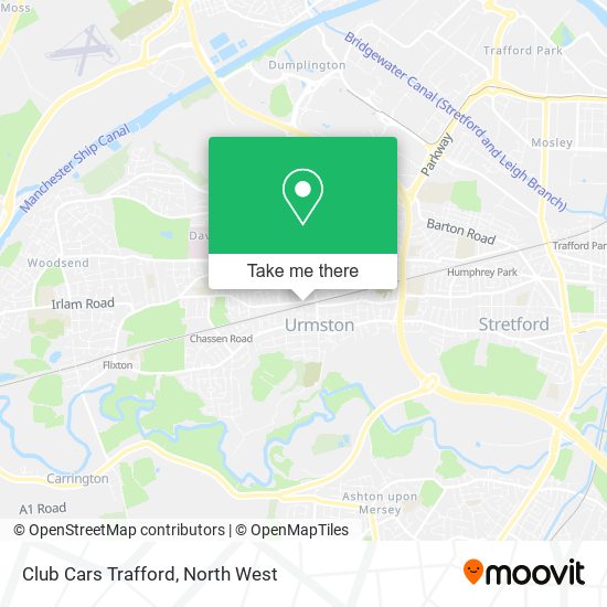 Club Cars Trafford map