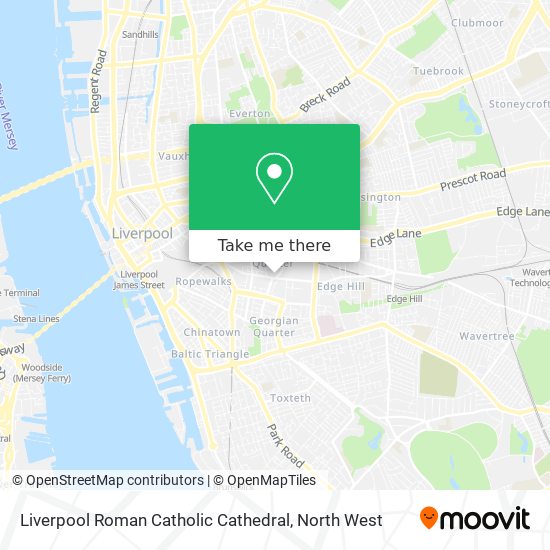 Liverpool Roman Catholic Cathedral map