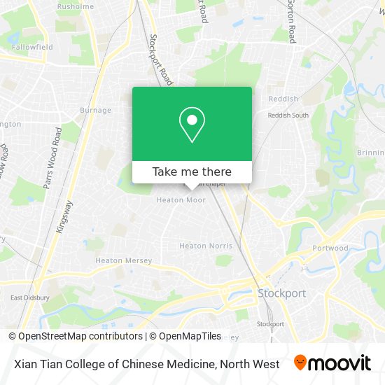 Xian Tian College of Chinese Medicine map