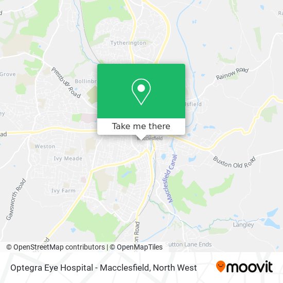 Optegra Eye Hospital - Macclesfield map