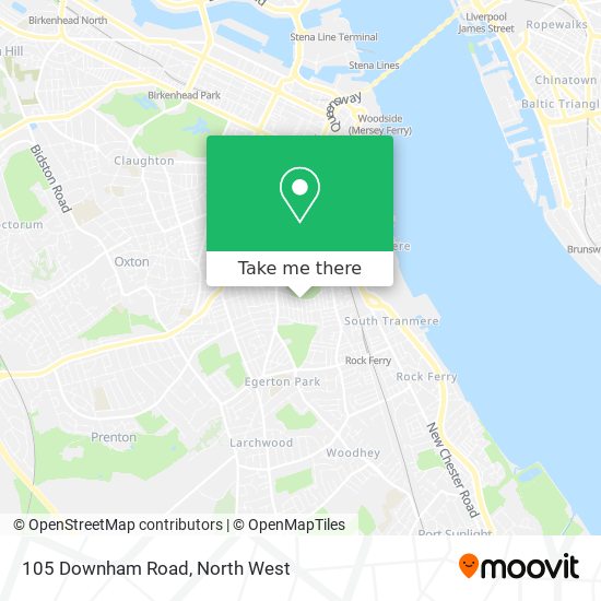 105 Downham Road map