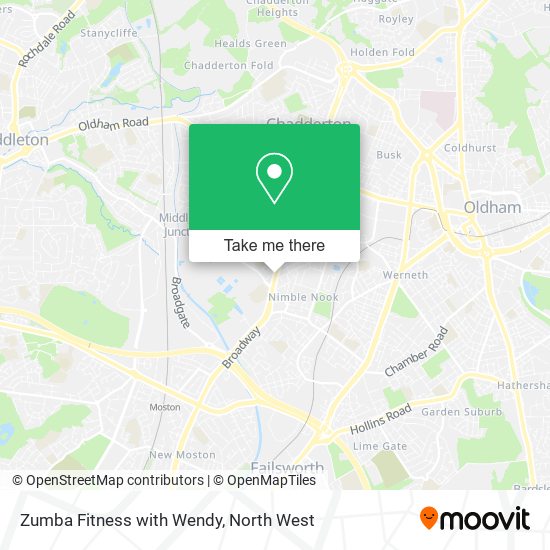 Zumba Fitness with Wendy map