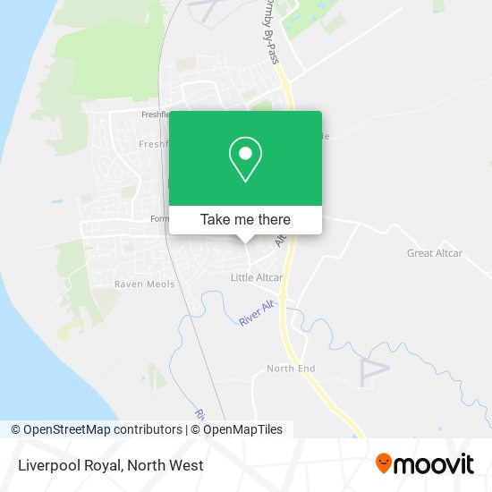 Liverpool Royal map