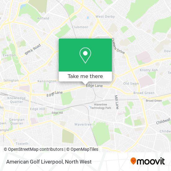 American Golf Liverpool map