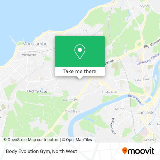 Body Evolution Gym map