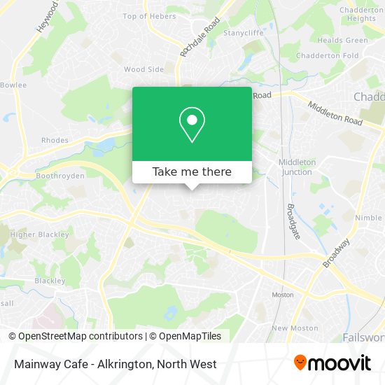 Mainway Cafe - Alkrington map