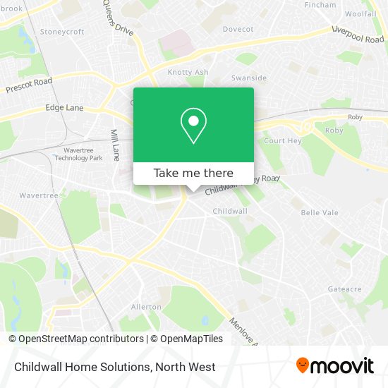 Childwall Home Solutions map