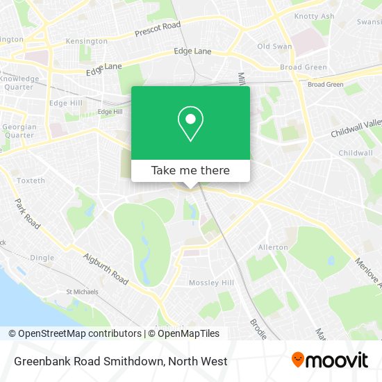Greenbank Road Smithdown map