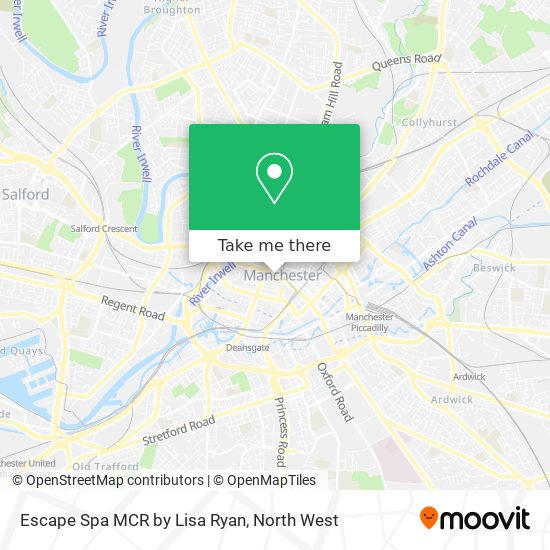 Escape Spa MCR by Lisa Ryan map