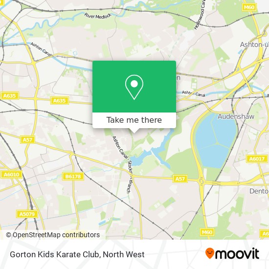 Gorton Kids Karate Club map