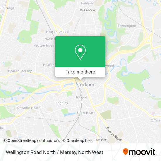 Wellington Road North / Mersey map