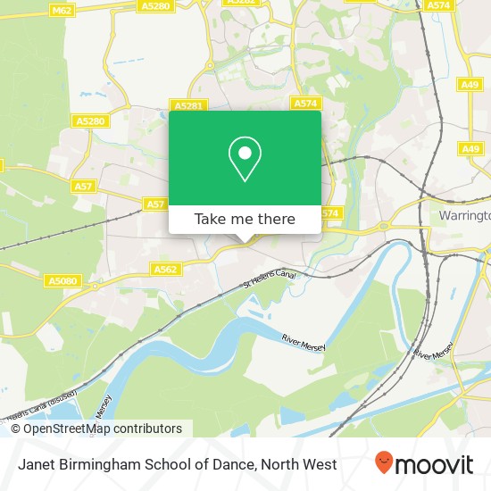 Janet Birmingham School of Dance map