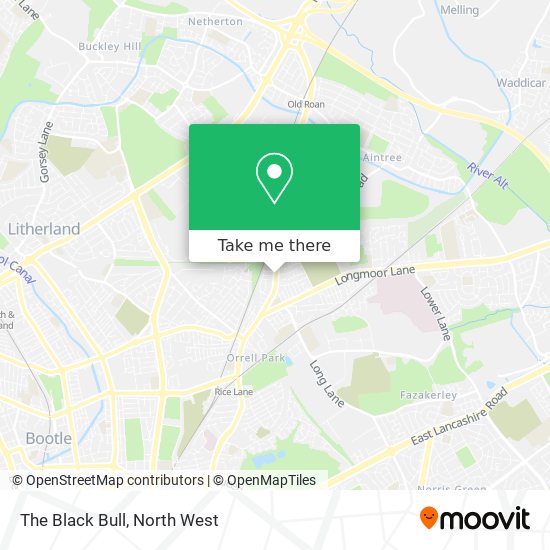 The Black Bull map
