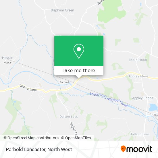 Parbold Lancaster map