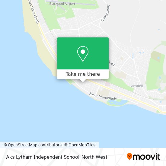 Aks Lytham Independent School map