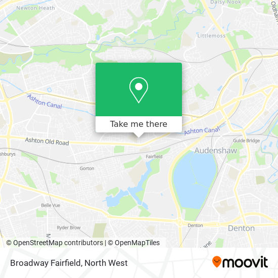 Broadway Fairfield map