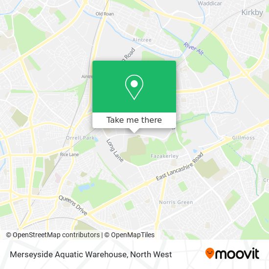 Merseyside Aquatic Warehouse map