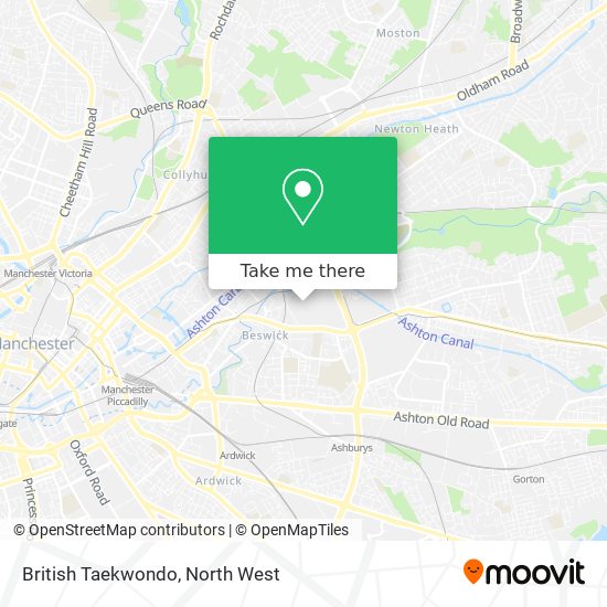 British Taekwondo map