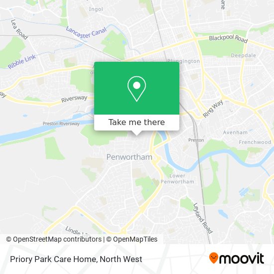 Priory Park Care Home map