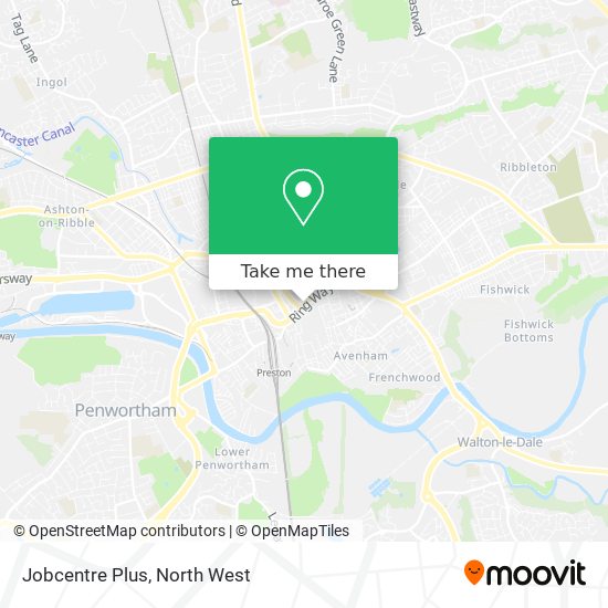 Jobcentre Plus map