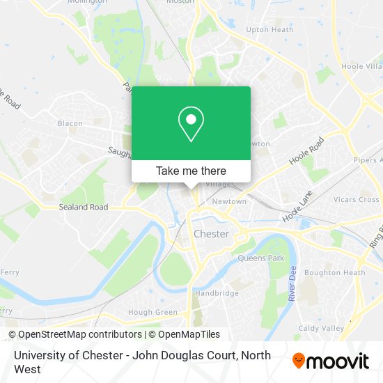 University of Chester - John Douglas Court map