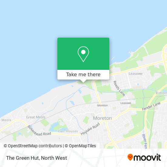 The Green Hut map