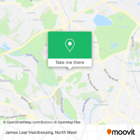 James Lear Hairdressing map