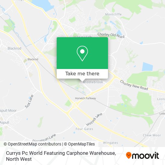 Currys Pc World Featuring Carphone Warehouse map