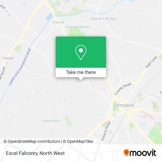 Excel Falconry map