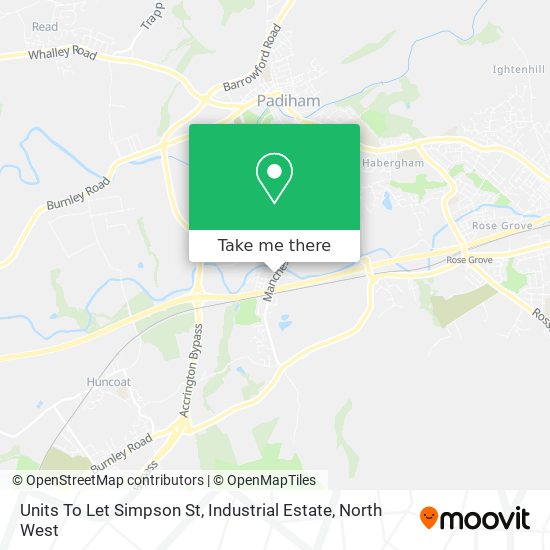 Units To Let Simpson St, Industrial Estate map