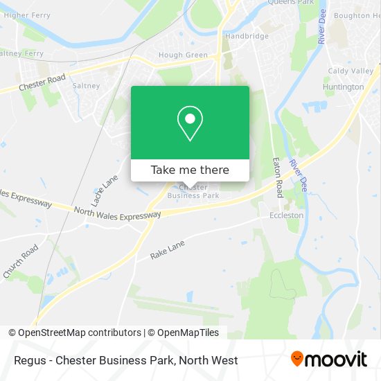 Regus - Chester Business Park map