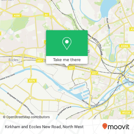 Kirkham and Eccles New Road, Salford Salford map