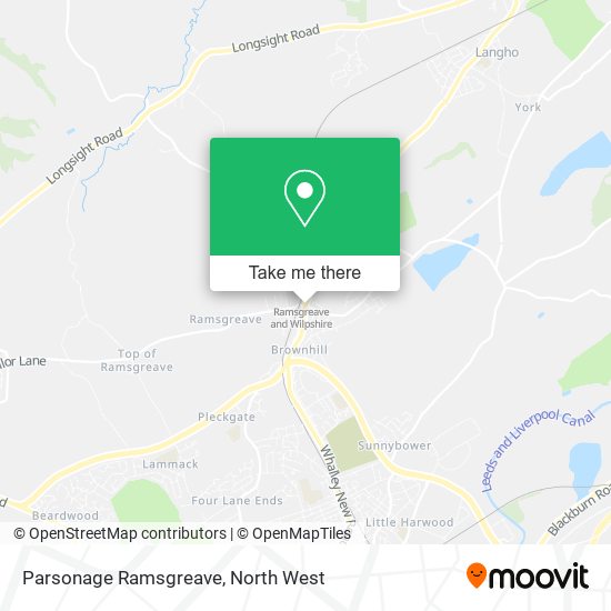 Parsonage Ramsgreave map