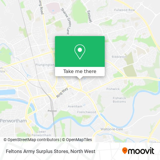Feltons Army Surplus Stores map