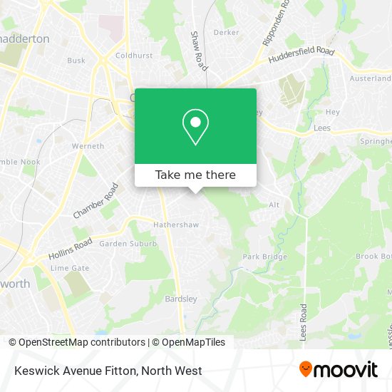 Keswick Avenue Fitton map