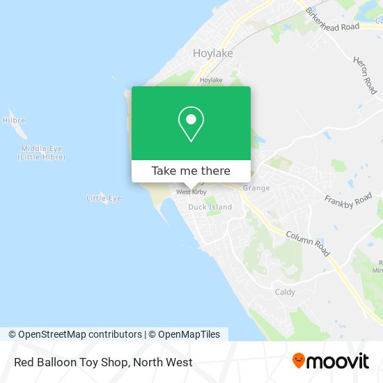 Red Balloon Toy Shop map