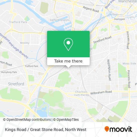 Kings Road / Great Stone Road map