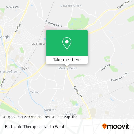 Earth Life Therapies map