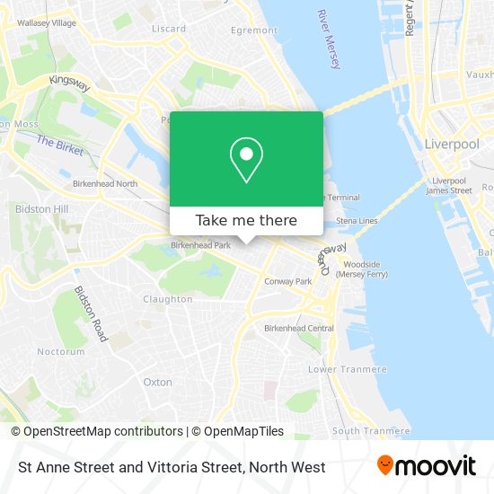St Anne Street and Vittoria Street map